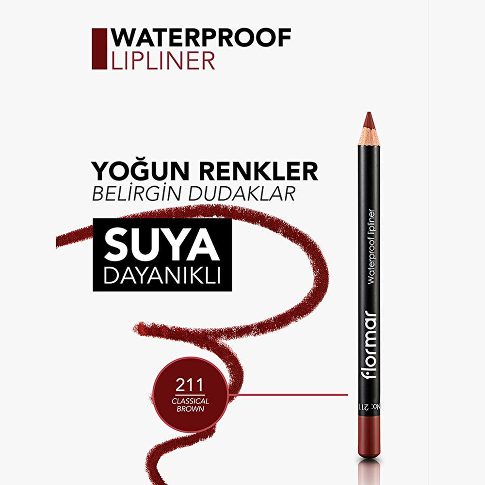 Flormar Mat Lip Liner - Waterproof, Long Lasting, Vitamin Enriched - Precise Lip Definition for Makeup Enthusiasts - view 5