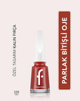 Flormar Nail Enamel - Long Lasting, Highly Pigmented Nail Polish for Healthy Nails - view 3