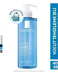 La Roche-Posay Lipikar Gentle Cleansing Gel: Hypoallergenic, Paraben & Soap-Free Body Wash for Dry, Sensitive Skin - 400ml La Roche-Posay Lipikar: Gentle Cleanser for Dry, Sensitive Skin La Roche Posay Lipikar Gel Lavant, gentle cleansing gel, sensitive skin cleanser, dry skin body wash, paraben-free cleanser, hypoallergenic body wash, niacinamide cleanser, soap-free cleanser, gentle cleanser, sensitive skin, dry skin, body wash, face wash, cleanser, paraben free, hypoallergenic, niacinamide, soap free, ski
