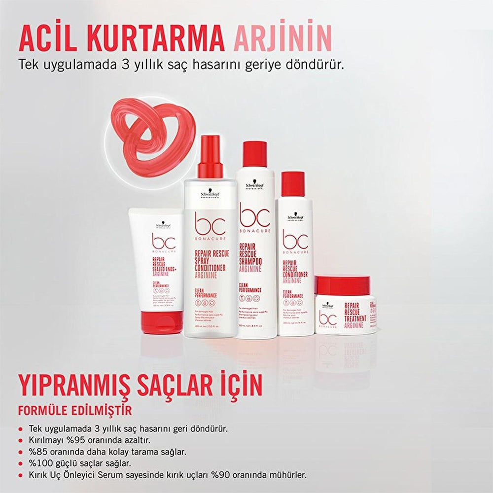 Bonacure Clean Acil Kurtarma Saç Kremi - Silikon-free Vegan Hair Repair Cream for Damaged Hair - view 3