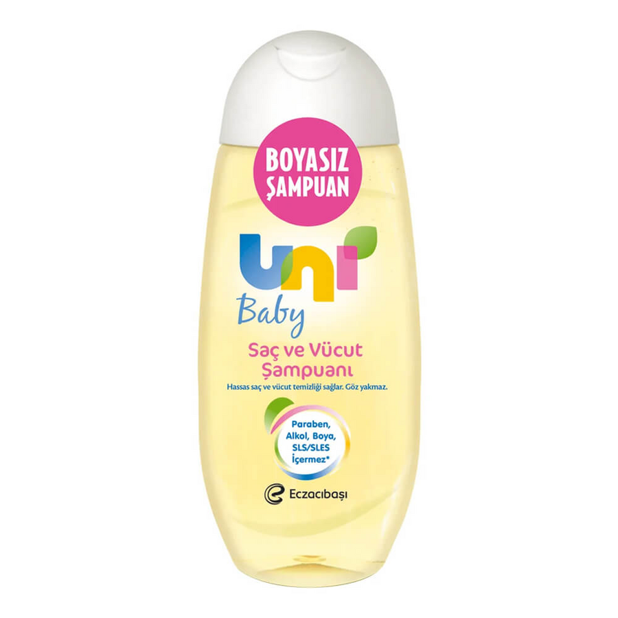 Uni Baby Hair & Body Shampoo for Gentle Cleansing 200 ml