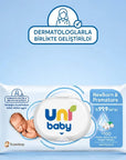 Uni Baby Newborn & Premature Wet Wipes for Sensitive Skin 40 Count