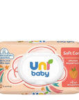 Uni Baby Soft Care Almond Oil Baby Wipes 90 Count