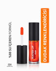 Flormar Water Lip Stain 004 Orange Juice - Long-Lasting Lip and Cheek Tint with Matte Finish Flormar Water Lip Stain 004 - Long-Lasting Matte Lip & Cheek Tint water lip stain, matte lip tint, long-lasting lip color, lip and cheek tint, Flormar Water Lip Stain 004 Orange Juice, cosmetic, makeup, lip care, cheek color, vibrant lip color, nourishing lip product, lightweight formula, intense pigment, matte finish, sponge-tipped applicator, daily makeup, special occasion makeup