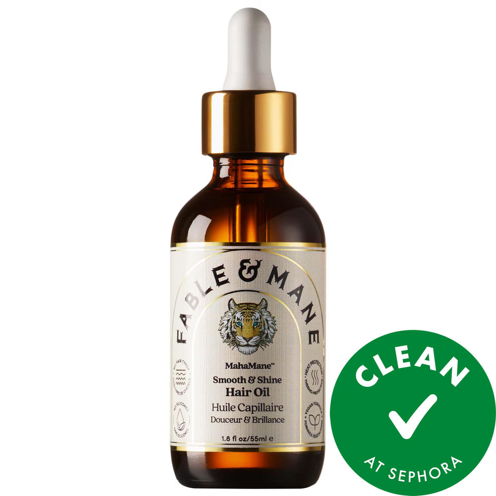 MahaMane Smooth & Shine Hair Oil: Tame Frizz, Add Intense Shine & Heat Protection (Vegan, Natural) MahaMane Hair Oil: Frizz Control, Heat Protection & Shine hair oil, frizz control hair oil, heat protectant hair oil, shine enhancing hair oil, vegan hair oil, natural hair oil, hair strengthening oil, organic hair oil, smooth and shine hair oil, hair oil for damaged hair, hair, hair styling, hair treatment, hair oil treatment, frizz control, heat protection, shine, vegan, natural, organic, damaged hair, hair