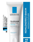 La Roche Posay Toleriane Sensitive Prebiotic Moisturizing Cream - Fragrance-Free, 48hr Hydration for Sensitive - Face Cream