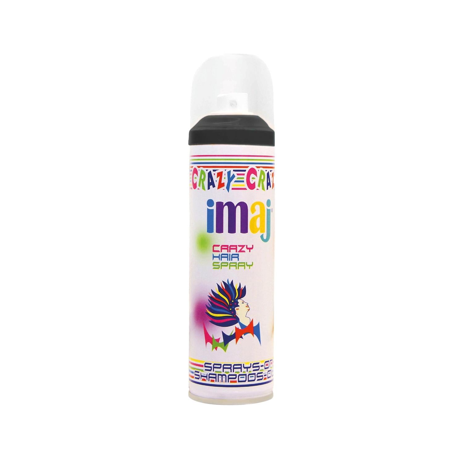 İmaj Crazy Color Temporary Black Hair Spray 100ml - Vibrant, Non-Committal Hair Color for Individuals Seeking Temporary Hair Solutions İmaj Crazy Color Black Hair Spray - Temporary Hair Color temporary hair color spray, black hair spray, colorful hair spray, hair color for black hair, temporary hair dye spray, İmaj Crazy Color, hair spray, temporary hair color, black hair color, vibrant hair color, non-committal hair color, easy hair color application