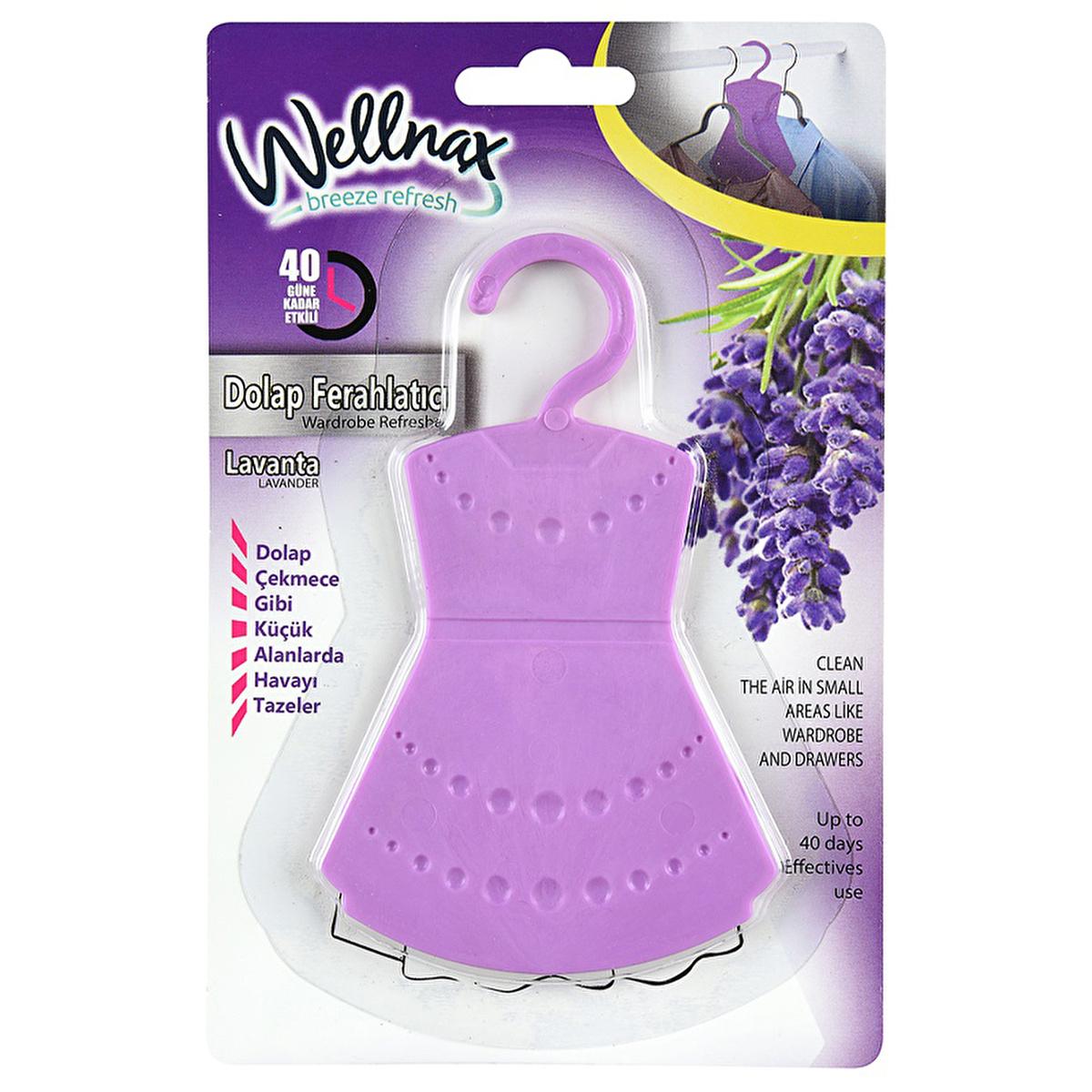 Wellnax Clothing Hanger Air Freshener - Lavender Fragrance for Closets & Drawers Wellnax Lavender Clothing Hanger Air Freshener closet air freshener, clothing hanger air freshener, lavender fragrance, drawer freshener, fashionable closet accessories, closet organization, storage solutions, air freshener, closet freshening, drawer freshening, home fragrance, relaxation, Wellnax