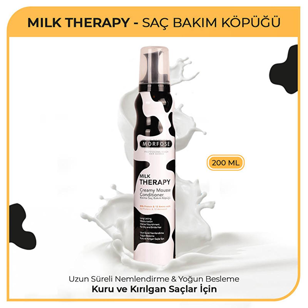 Morfose Milk Therapy Hair Foam - Nourishing & Repairing Hair Care for Dry & Damaged Hair Morfose Milk Therapy Hair Foam - Nourish & Repair Dry Hair Hair care product, Milk protein hair treatment, Amino acid hair repair, Dry hair nourishment, Damaged hair restoration, Hair repair, Hair nourishment, Cosmetic hair care, Hair strengthening, Hair moisturizing