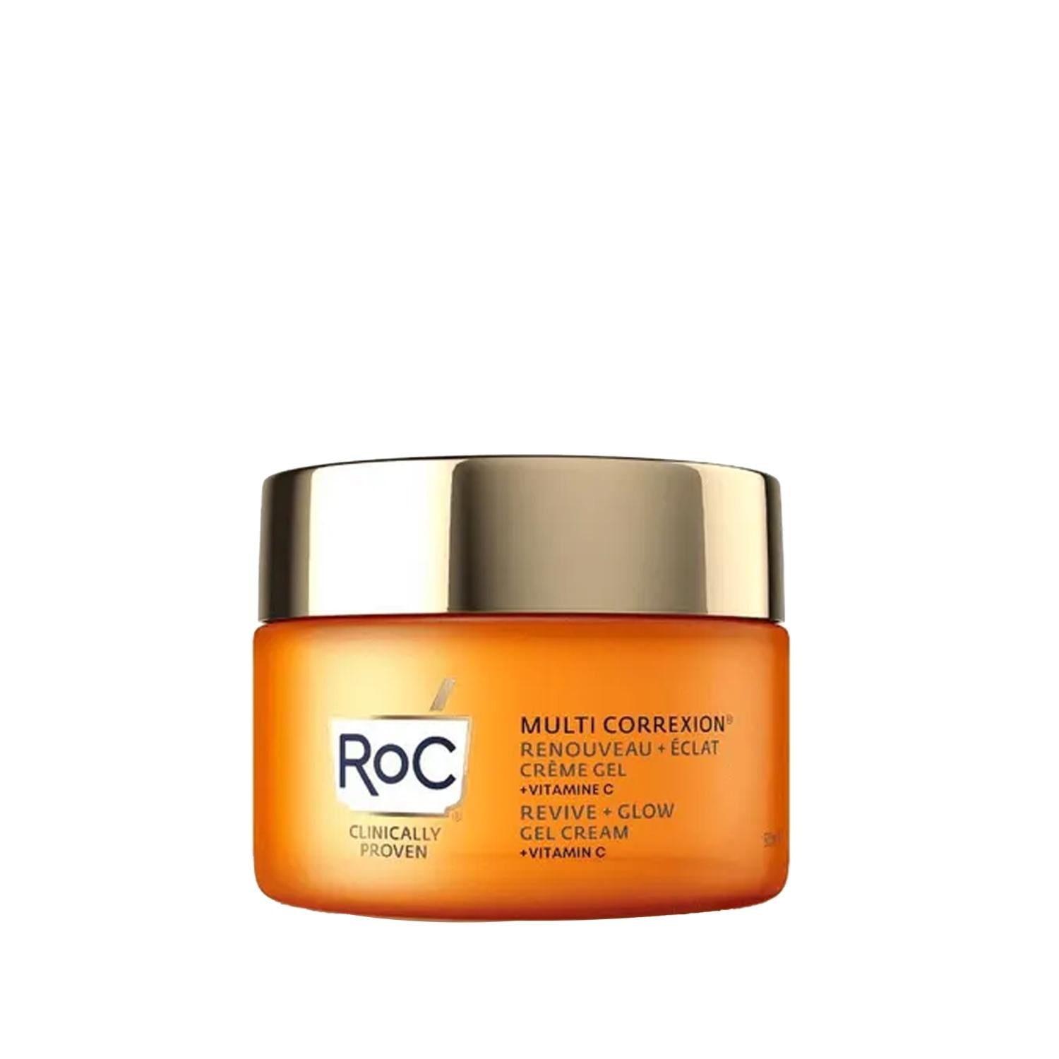 RoC Multi Correxion Revive Glow Moisturizer - Anti-Aging Facial Cream, Hydrating Skincare for Dry or Aging Skin, 1.69 fl oz RoC Multi Correxion Revive Glow Moisturizer - Anti-Aging Facial Cream RoC Multi Correxion Revive Glow Moisturizer, anti-aging moisturizer, facial cream, hydrating skincare, 50 ml face moisturizer, moisturizer, anti-aging, skincare, facial moisturizer, dry skin, aging skin, fine lines, wrinkles, hydration, nourishment, RoC, cosmetics, beauty, skincare routine