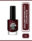Golden Rose City Color Nail Lacquer Shade 51 Glossy Polish