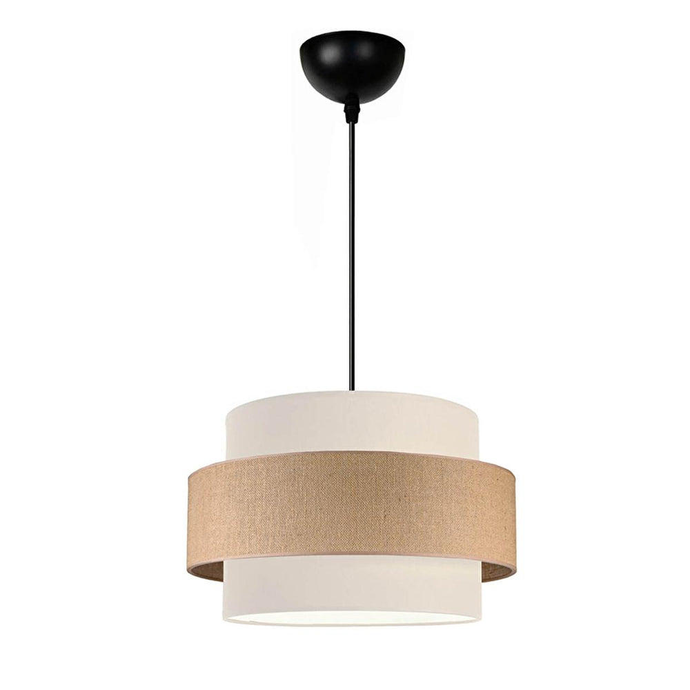 Homing Retro Fabric Pendant Light - Minimalist Lighting with E27 Socket, 30 cm Width, 80 cm Adjustable Length - view 3