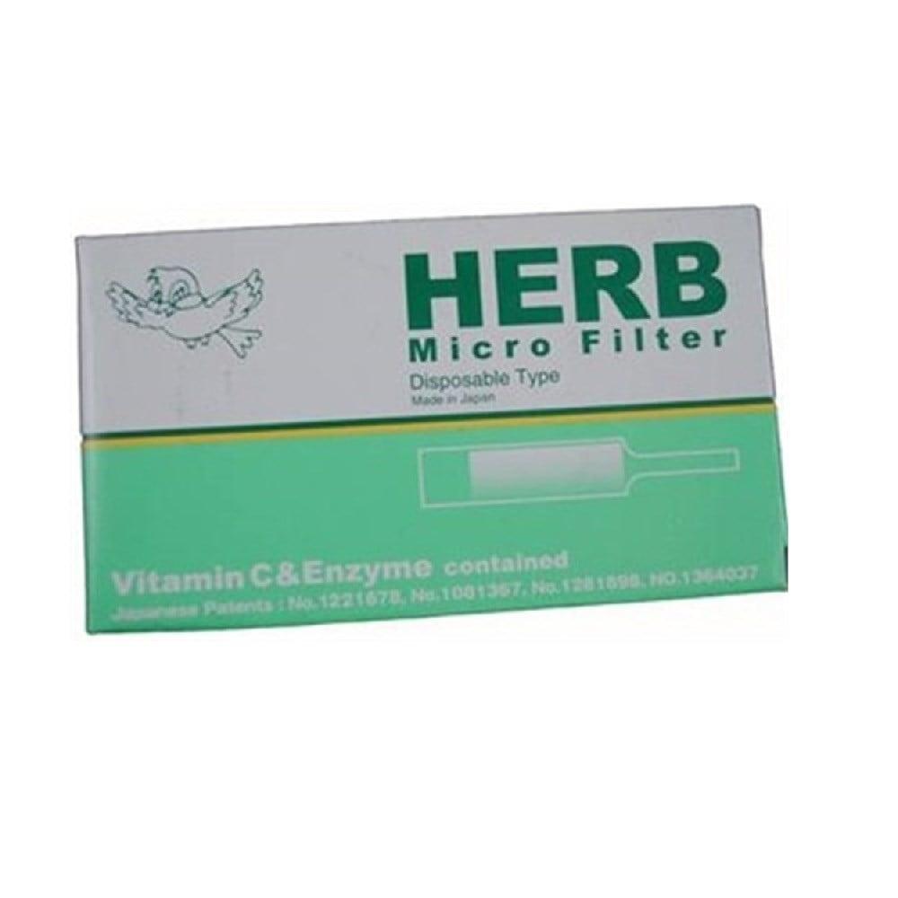 HERB Micro Filter Cigarette Tips Tar Reducing 10-Pack
