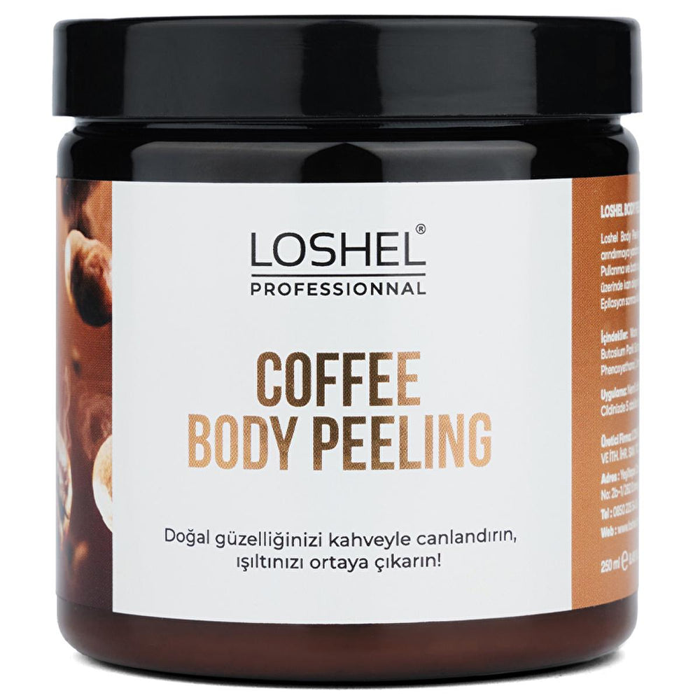 Loshel Coffee Coconut Body Scrub - Natural Exfoliating Skincare for Softer Skin - Exfoliator