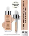 Loreal Paris True Match Nude Foundation Serum - Hyaluronic Acid, Non-Comedogenic, Light to Medium Coverage for Sensitive Skin Loreal Paris True Match Nude Foundation Serum - Hydrating & Natural Finish Loreal Paris True Match Nude Foundation Serum, Hyaluronic Acid Foundation, Non-comedogenic Foundation, Serum Foundation for Sensitive Skin, Light to Medium Coverage Foundation, Foundation with Hydrating Properties, Suitable for Sensitive Skin, Natural Finish Foundation, Long-lasting Hydration Makeup, Flawless