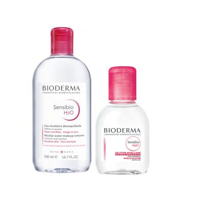 Bioderma Sensibio H2O Micellar Water Set for Sensitive Skin - Gentle Makeup Remover, Hypoallergenic & Fragrance-Free, 500ml + 100ml Bioderma Sensibio H2O Micellar Water - Gentle Makeup Remover Bioderma Sensibio H2O, Micellar water for sensitive skin, Gentle makeup remover, Hypoallergenic skincare, Fragrance-free cleansing water, Sensitive skin care, Makeup removal, Skincare for sensitive skin, Dermatologically tested products, Ophthalmologist-approved products, Alcohol-free skincare, Soap-free skincare, Par