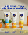 Nivea Sun SPF 50+ Anti-Aging Q10 Facial Sunscreen: Daily Sun Protection for Wrinkles & Dark Spots, Broad Spectrum UVA/UVB Defense Nivea Sun SPF 50+ Facial Sunscreen - Anti-Aging & Dark Spot Defense SPF50 facial sunscreen, anti-aging sunscreen, sunscreen for face, sun protection for face, Q10 sunscreen, sunscreen for wrinkles, sunscreen for dark spots, broad spectrum sunscreen, water resistant sunscreen, daily sunscreen, facial sunscreen, sun protection, anti-aging, wrinkles, dark spots, UVA protection, UVB