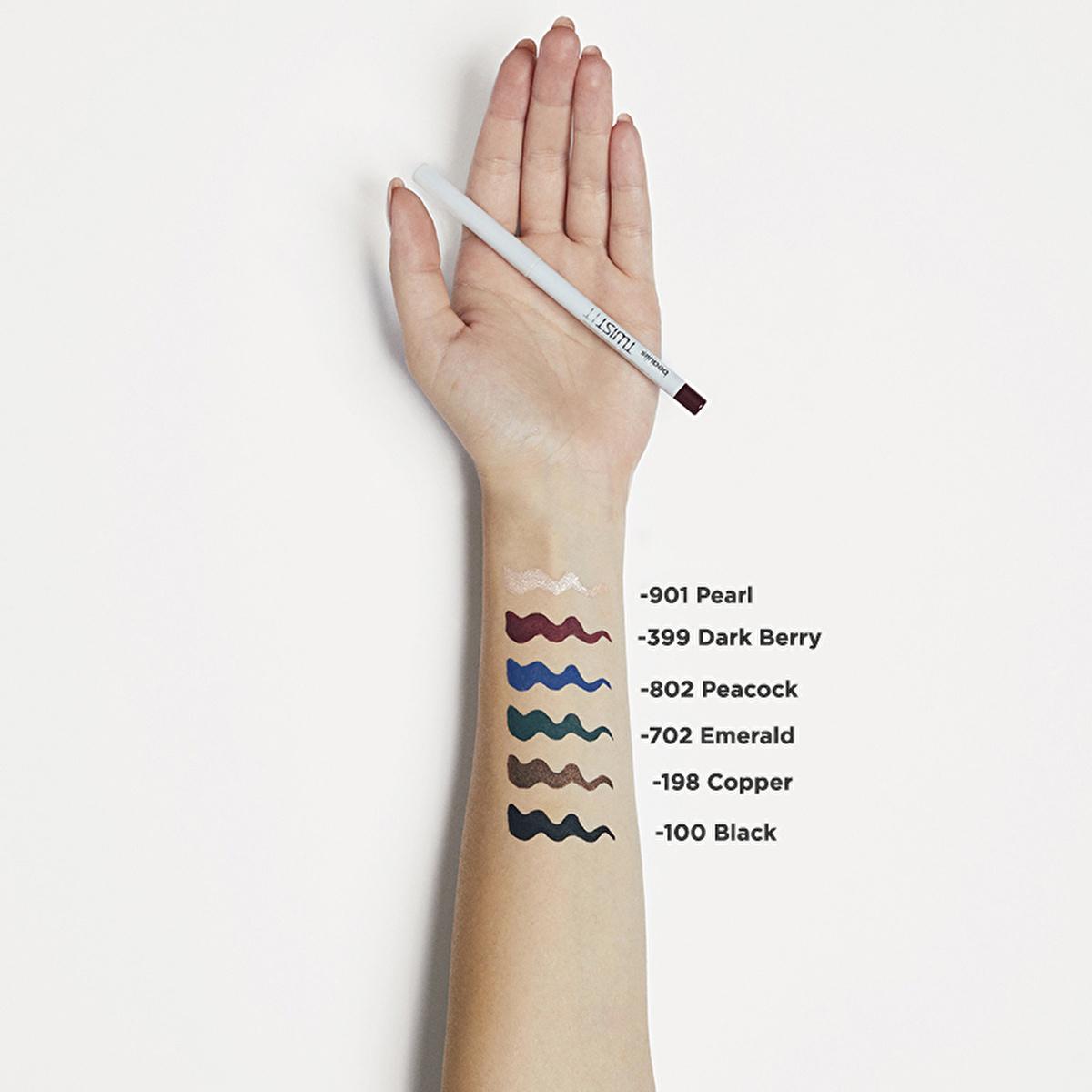 Beaulis Waterproof Eyeliner - Twist It Asansörlü Göz Kalemi 802 Peacock, Precision, Long-Lasting Eye Makeup Beaulis Waterproof Eyeliner - Precision & Long-Lasting eyeliner, waterproof eyeliner, precision eyeliner, long-lasting eyeliner, Beaulis Twist It Asansörlü Göz Kalemi, beauty, makeup, cosmetics, eye makeup, precise eye makeup, durable eyeliner, twist-up eyeliner, rich color pigmentation, ergonomic design, soft texture, smudge-proof, fade-resistant