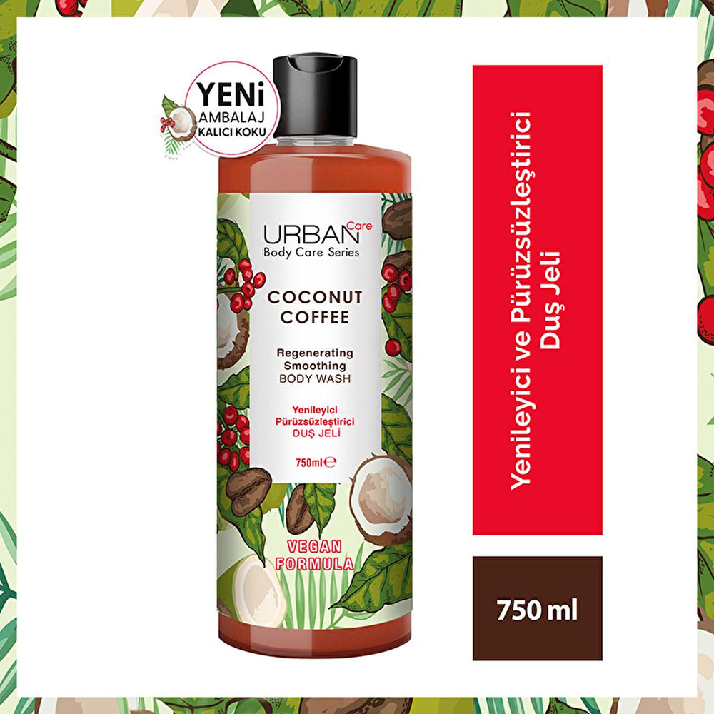 Urban Care Moisturizing Coconut Coffee Shower Gel - Nourishing Hydrating Body Wash for Dry Skin - view 6