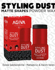 Agiva Extra Powerful Hair Styling Powder for Matte Finish & Volume - 20g Agiva Hair Styling Powder for Matte Finish & Volume hair styling powder, matte finish hair product, volume enhancing hair product, oil control hair product, styling wax for men, hair care, styling products, men's grooming, cosmetic powder, hair volume, texture enhancement, oil control, long-lasting style, easy application, Agiva products