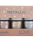 Beaulis 3-Piece Metallic Nail Polish Set - Long-Lasting, Easy to Apply Nail Color Variety for Fashionable - view 5