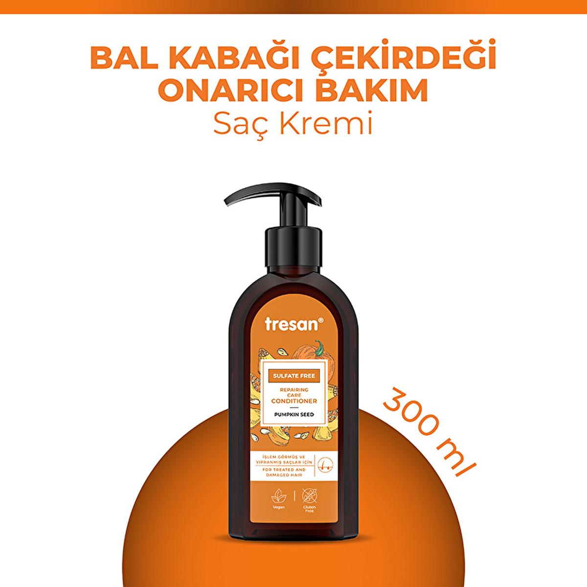Tresan Sulfate-Free Hair Conditioner with Pumpkin Seed Oil - Nourishing Repair for Damaged Hair Tresan Sulfate-Free Hair Conditioner - Repair Damaged Hair Sulfate-free hair conditioner, Hair repair treatment, Pumpkin seed oil hair care, Natural hair conditioner, Daily hair care routine, Hair nourishment, Damaged hair repair, Natural hair care products, Hair care conditioner, Tresan hair products