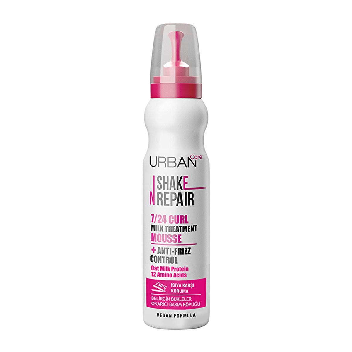 Urban Care Curly Hair Care Repair Spray - Vegan, Heat Protection Up to 230°C, Dermatologically Tested - 5.07 fl oz Urban Care Curly Hair Spray - Vegan & Heat Protective curly hair care, frizzy hair repair, vegan hair products, dermatologically tested hair care, heat protection hair spray, curly hair solution, frizz control, hair nourishment, vegan beauty products, cruelty-free hair care