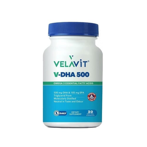 Velavit V-DHA 500 mg 30 Capsules
