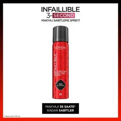 Loreal Paris Infaillible Makeup Fixing Spray - 3-Second Setting, Long Lasting Makeup Solution Loreal Paris Infaillible Makeup Fixing Spray - Long Lasting Makeup Fixing Spray, Loreal Paris Infaillible, Long Lasting Makeup, Cosmetic Setting Spray, Beauty Products, Makeup Setting Spray, Cosmetics, Beauty Essentials, Long Lasting Makeup Solutions, Makeup Must-Haves