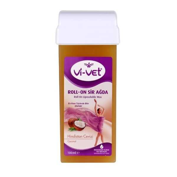 Vi-Vet Coconut Roll-On Wax Cartridge for Smooth Skin 100 ml