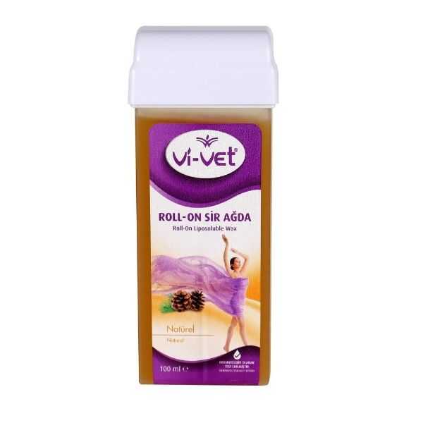 Vi-Vet Naturel Roll-On Wax Cartridge for Smooth Skin 100 ml