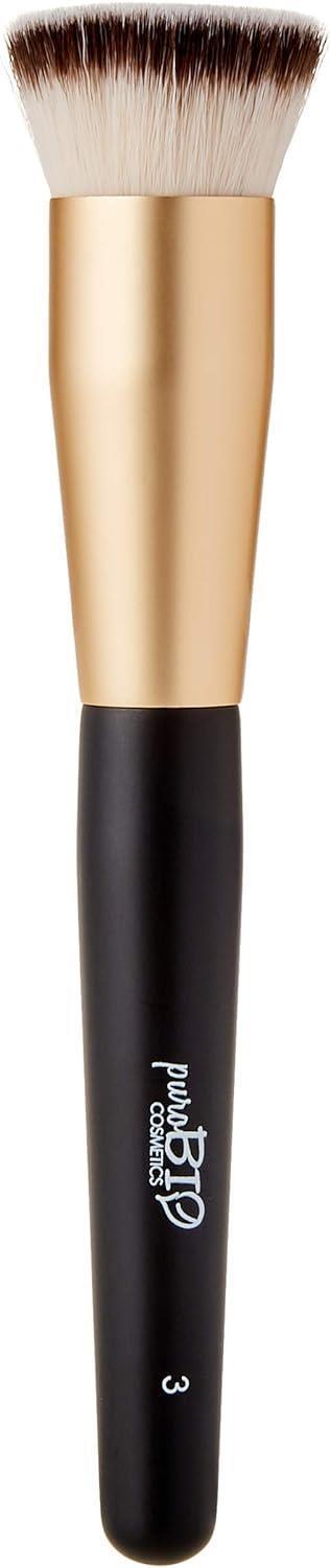 Purobio Makeup Brush for Powder Foundation - High-Quality Bristles, Ergonomic Design, Cruelty-Free Cosmetic Tool - Foundation