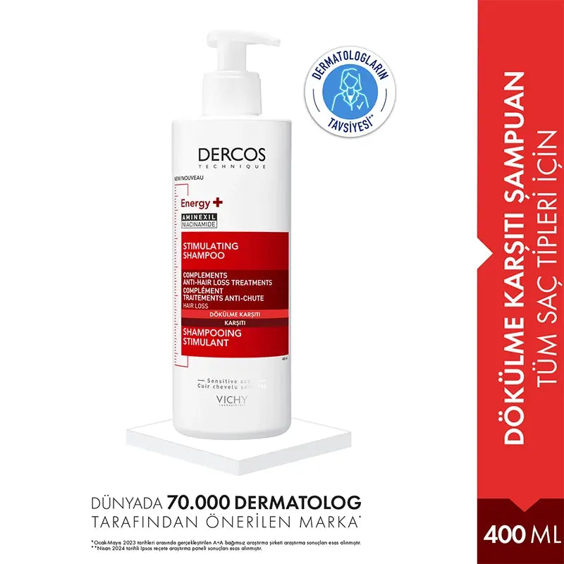 Vichy Dercos Energising Shampoo for Thinning Hair 400ml