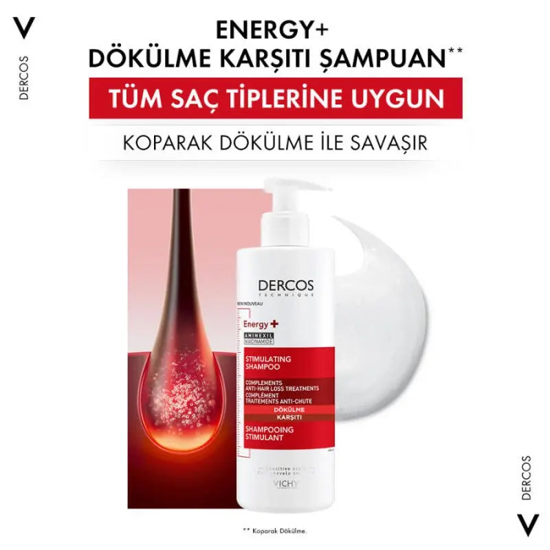 Vichy Dercos Energising Shampoo for Thinning Hair 400ml