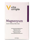 Vita Simple Magnesium Dietary Supplement 60 Tablets