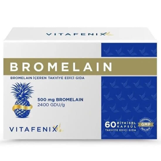 Vitafenix Bromelain 500 mg Pineapple Enzyme Supplement 60 Capsules