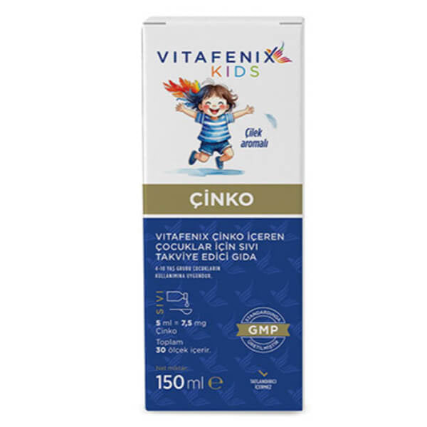 Vitafenix Liquid Zinc Supplement for Daily Wellness 150ml