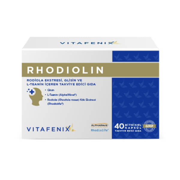Vitafenix Rhodiolin Herbal Supplement with L-Theanine 40 Capsules