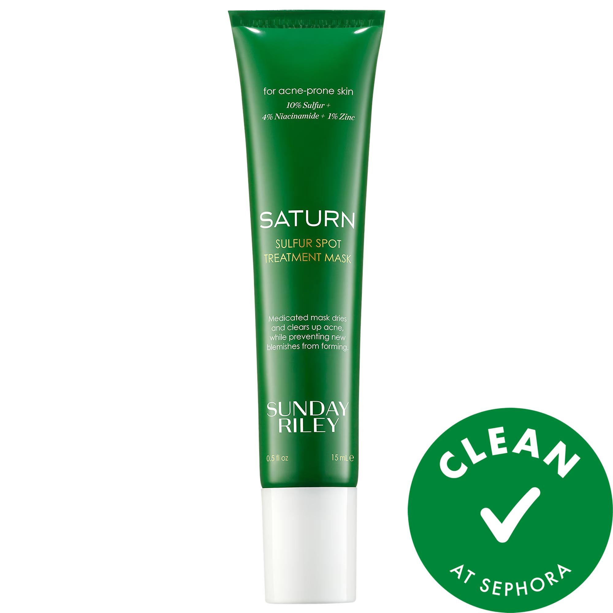 Saturn - Sulfur + Niacinamide Spot Treatment Mask for Acne, Blemishes, and Oily Skin - Vegan Skincare Saturn Sulfur + Niacinamide Spot Treatment Mask - Vegan Acne Solution spot treatment mask, sulfur skincare, niacinamide benefits, acne treatment, vegan skincare products, cleanse skin, anti-acne mask, natural skincare, skincare, face mask, facial treatment mask, blemish control, oily skin solution, sensitive skin friendly, cruelty-free, gluten-free