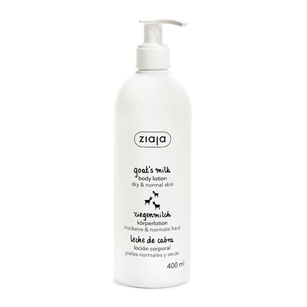 Ziaja Goat's Milk Body Lotion - Natural, Vegan, Eco-Friendly Moisturizer for Dry Skin - 13.53 fl oz - Face Cream