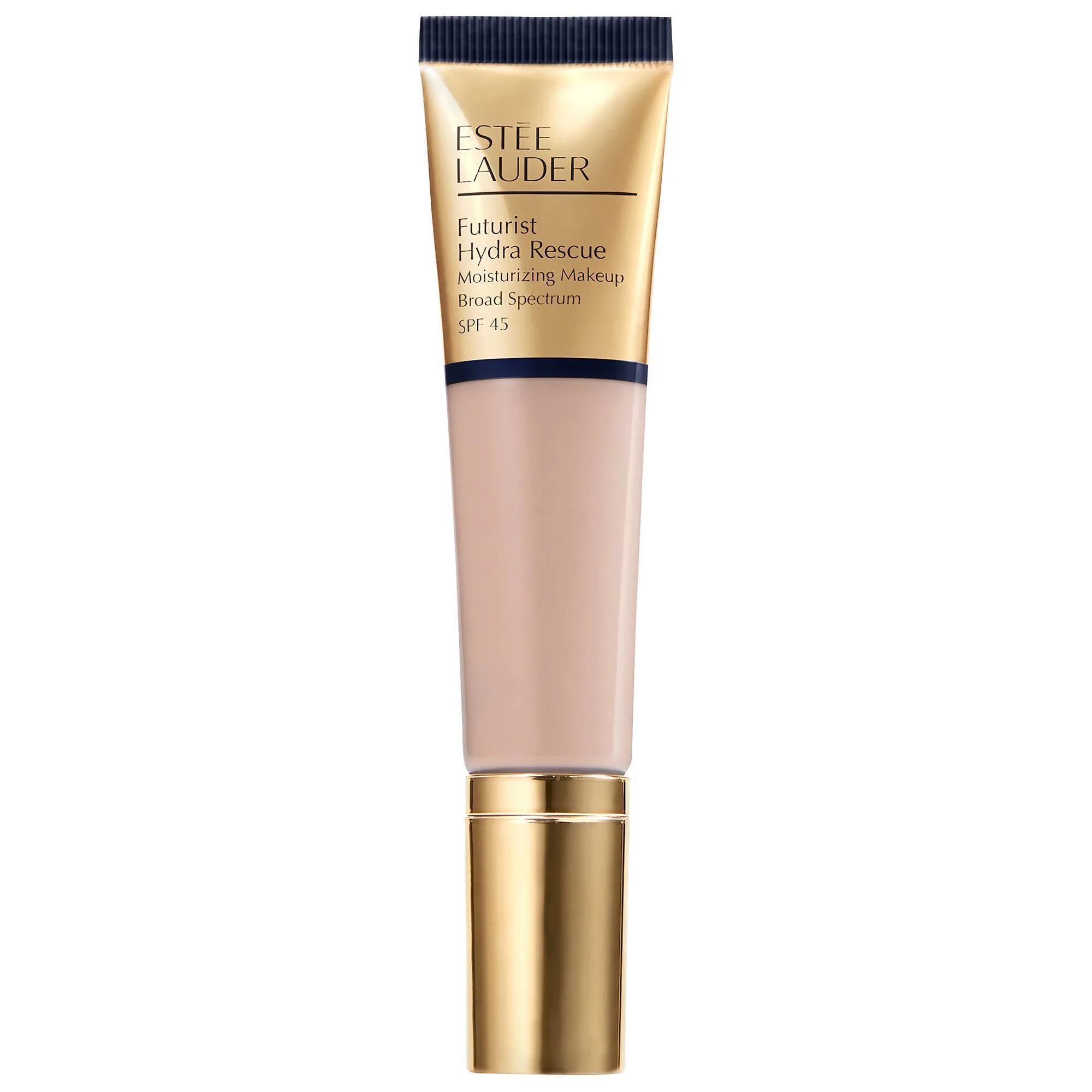Estee Lauder Futurist Hydra Rescue Moisturizing Foundation SPF 45: Radiant, Anti-Aging, Medium Coverage & Blue Light Protection Estee Lauder Hydra Rescue Foundation SPF 45: Radiant & Protected Skin moisturizing foundation, SPF 45 foundation, radiant finish foundation, Estee Lauder foundation, foundation with skincare benefits, medium coverage foundation, anti-aging foundation, foundation for dry skin, foundation for sensitive skin, blue light protection foundation, foundation, makeup, skincare, hydrating fo