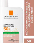La Roche-Posay Anthelios UVmune 400 Oil Control Fluid Tinted SPF 50 Sunscreen for Oily Sensitive Skin - 1.69 fl oz La Roche-Posay Tinted SPF 50 Sunscreen for Oily Skin sunscreen for oily skin, tinted sunscreen, SPF 50 sunscreen, non-comedogenic sunscreen, sunscreen for sensitive skin, La Roche-Posay Anthelios, oil control sunscreen, combination skin sunscreen, daily sunscreen, facial sunscreen, antioxidant sunscreen, lightweight sunscreen, non-greasy sunscreen