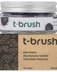 T-Brush Activated Charcoal Toothpaste Tablets - Fluoride, Vegan Formula for Sensitive Gums | 90 Tablets - view 3