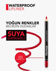 Flormar Mat Dudak Kalemi - Suya Dayanıklı, Yoğun Pigmentli, Uzun Süre Kalıcı Mat Lip Liner - Lip Liner