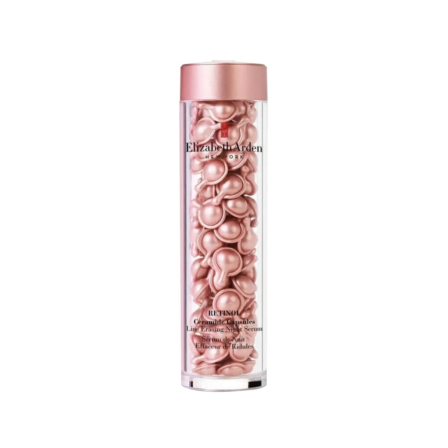 Elizabeth Arden Anti-Aging Night Serum with Retinol & Ceramides - 90 Capsules Elizabeth Arden Anti-Aging Night Serum with Retinol & Ceramides anti-aging night serum, retinol skincare, ceramide benefits, line erasing serum, Elizabeth Arden skincare, skincare products, anti-aging products, night serum, retinol benefits, ceramide skincare, fine line reduction, wrinkle reduction, skin rejuvenation, overnight serum, cosmetic capsules