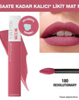 Maybelline New York Super Stay Matte Ink Liquid Matte Lipstick - Long Lasting, Smudge Proof, 16 Hours Wear Maybelline New York Super Stay Matte Ink - Long Lasting Lipstick Long Lasting Lipstick, Matte Lipstick, Super Stay Matte Ink, Maybelline New York Lipstick, Liquid Lipstick, Smudge Proof Lipstick, 16 Hours Wear Lipstick, Moisture-Preserving Lipstick, Makeup Essentials, Beauty Products, Cosmetics, Lip Care, Makeup, Lip Color, Long Wear Lipstick