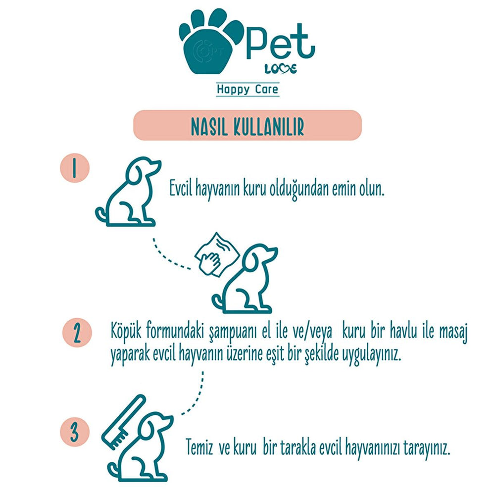 Pet Love Argan Oil Pet Shampoo for Cats and Dogs - 7.61 fl oz, Natural Fur Care - view 5