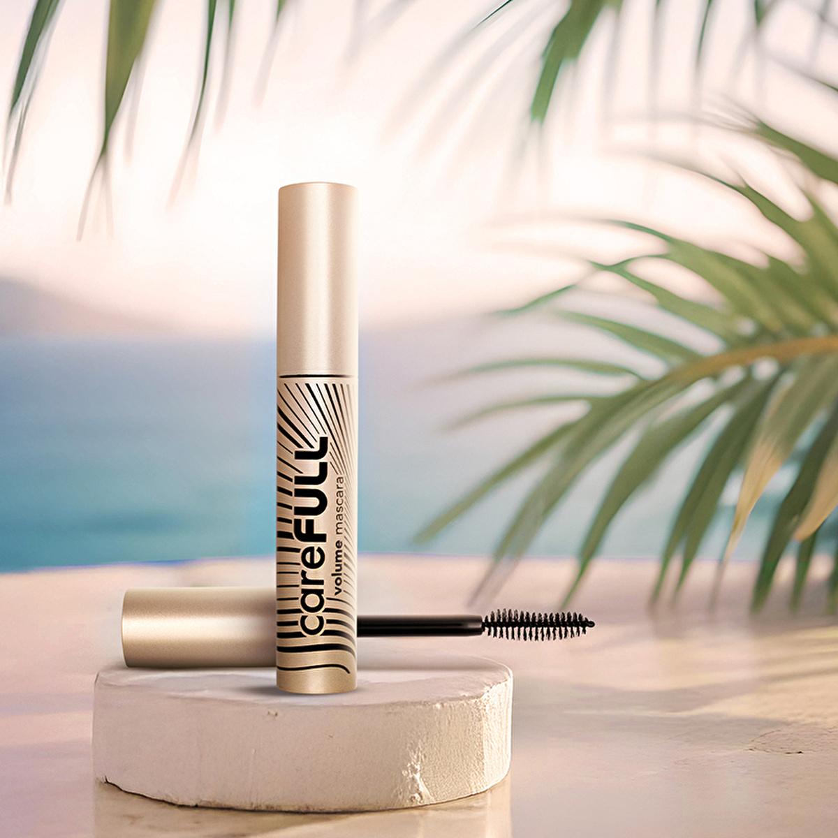 Flormar CareFULL Volume: Lash Strengthening Black Mascara for Thicker, Longer Eyelashes - Jojoba & Almond Oil, Collagen Infused, Non-Clumping Flormar CareFULL: Volumizing & Strengthening Black Mascara volume mascara, lash strengthening mascara, careful volume mascara, jojoba oil mascara, almond oil mascara, collagen mascara, black mascara, non-clumping mascara, eyelash growth mascara, natural mascara, mascara, lash care, eyelash volume, eyelash growth, non-clumping, natural finish, creamy texture, flexible
