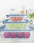 Decobella 3-Piece Airtight Storage Container Set - BPA-Free, Stackable, and Dishwasher Safe for Kitchen Organization - view 2