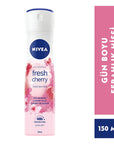 Nivea Fresh Cherry Women's Deodorant Spray - 48 Hour Anti-Perspirant Protection Nivea Fresh Cherry Deodorant Spray - 48hr Anti-Perspirant Deodorant Spray, Nivea Fresh Cherry, Women's Deodorant, 48-hour Anti-perspirant, Long-lasting Freshness, Cherry Fragrance, Dermatologically Tested, Suitable for All Skin Types, Anti-perspirant Deodorant, Women's Hygiene, Personal Care, Freshness for Women, Confidence Boost, Body Care, Hygiene Products